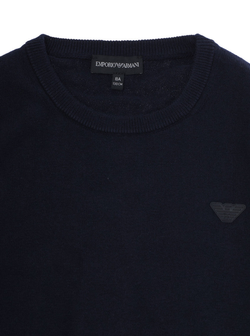 Kids Navy Blue Logo Sweater 3