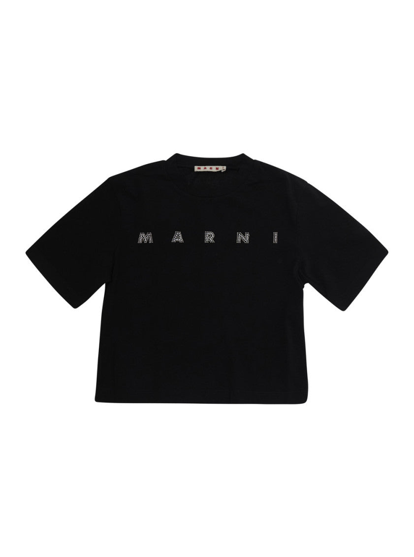 Girls Black Logo T-Shirt 1