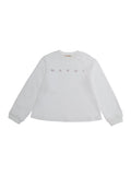 Girls White Logo Sweatshirt 1
