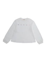 Girls White Logo Sweatshirt 1