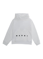 Boys White Logo Hoodie 1