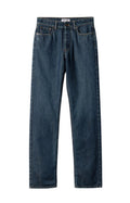 Navy Blue Straight Flat Front Pant 1