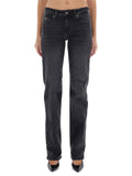 Black Straight Flat Front Pants 1