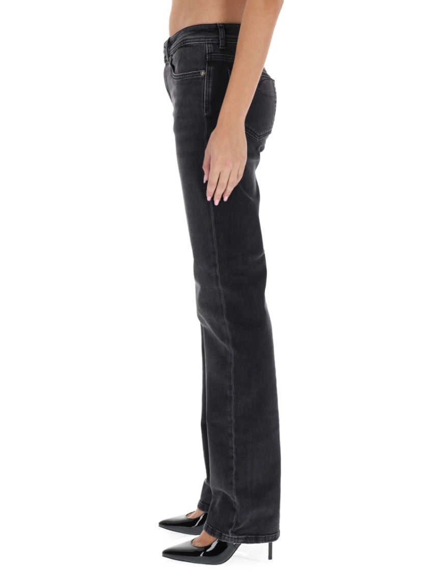 Black Straight Flat Front Pants 3