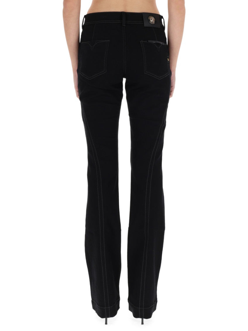 Black Slim Flat Front Pants 4