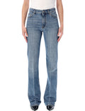 Blue Straight Mid Rise Jean 1
