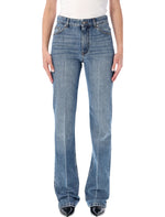 Blue Straight Mid Rise Jean 1