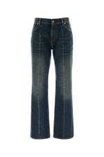 Blue Flared Mid Rise Jeans 1