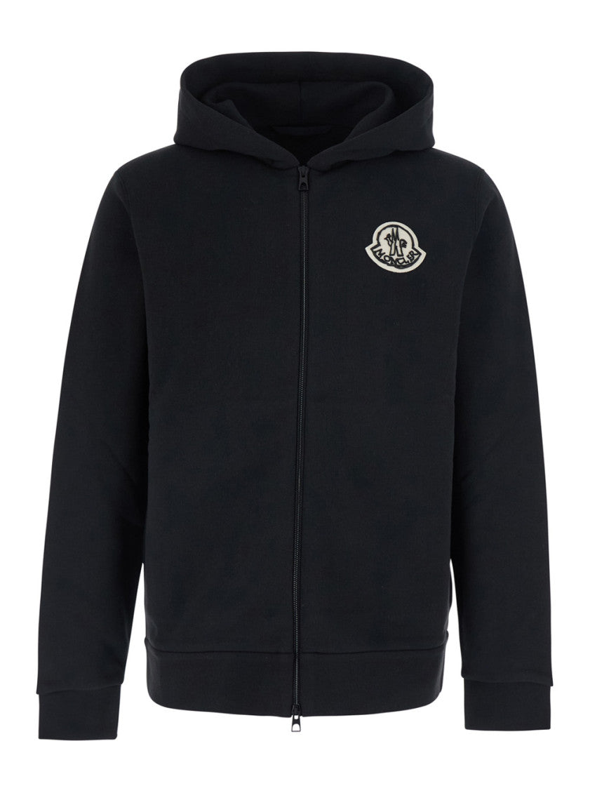 Black Regular Logo Hoodie 1