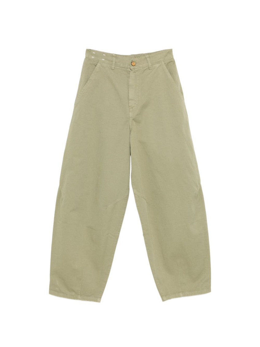 Green Relaxed High Rise Jeans 1