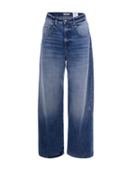 Blue Relaxed Mid Rise Jeans 1