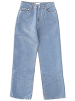 Blue Mid Rise Loose Jeans 1