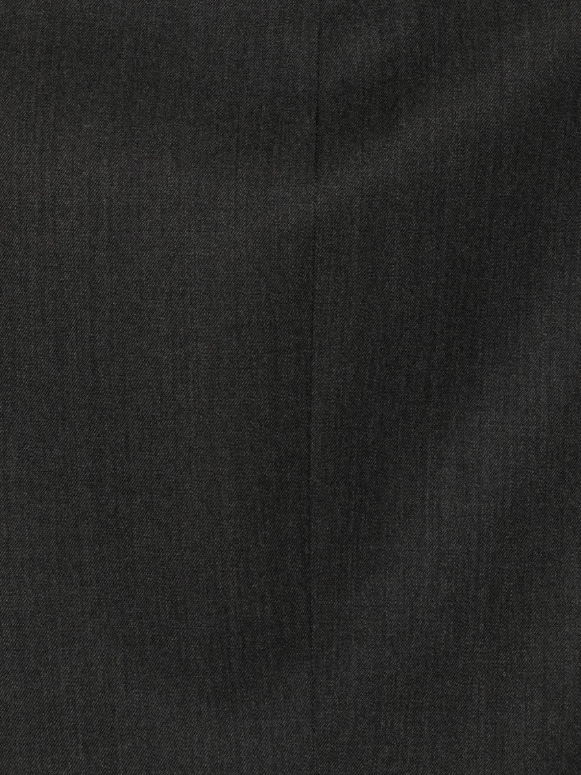 Grey Solid Notched Lapel Blazer 3