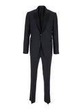 Black Peaked Lapel Suit 1