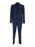 Blue Notched Lapel Suit 1