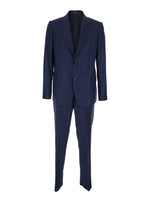 Blue Notched Lapel Suit 1