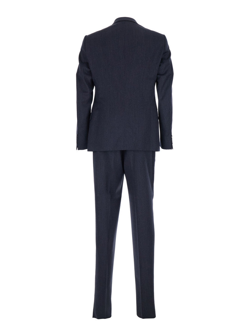 Navy Blue Double Breasted Suit 2