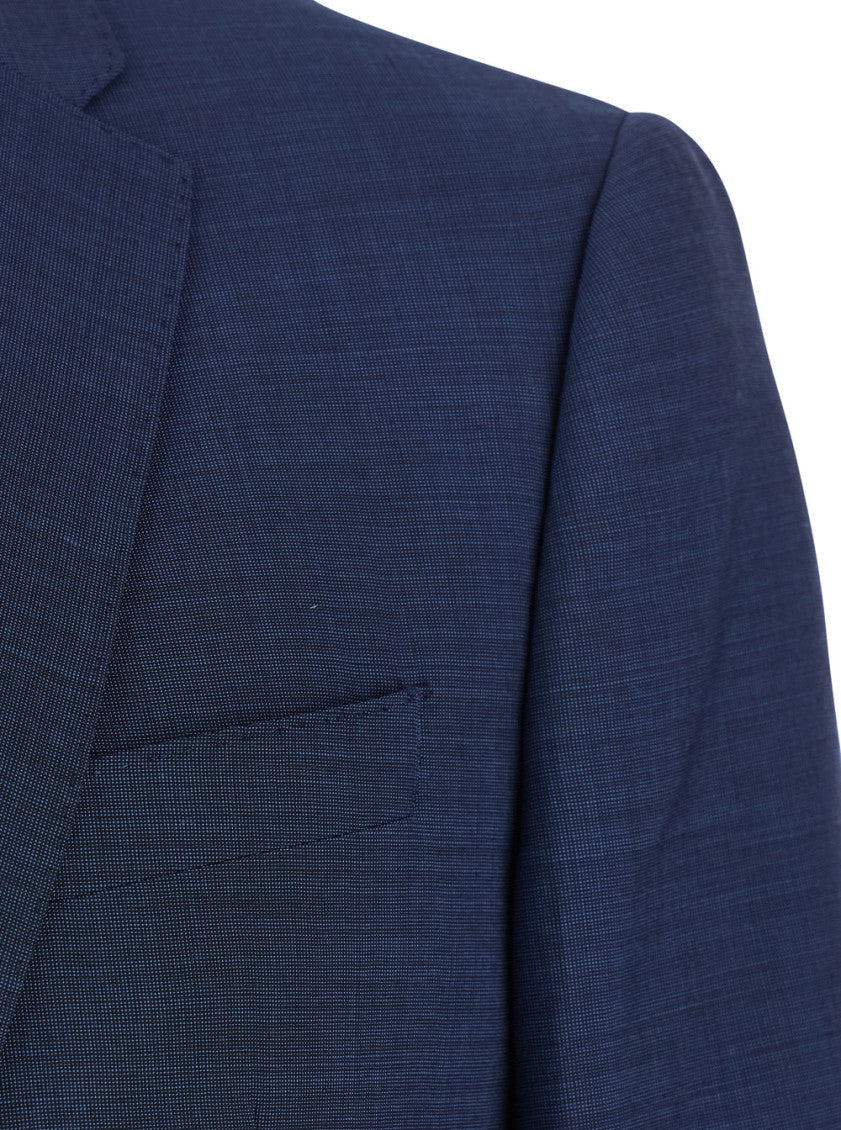 Navy Blue Single Breasted Suit 3