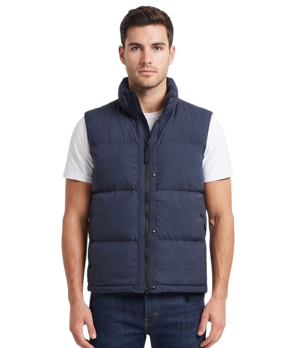 Navy Blue Sleeveless Jacket 1