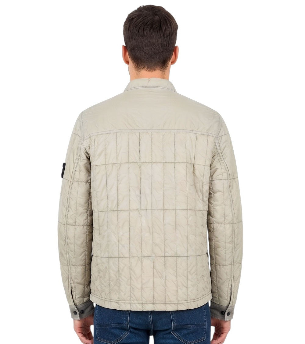 Light Beige Quilted Jacket 2