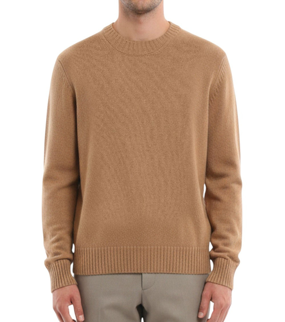 Beige Crew Neck Sweater 2