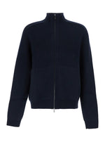Navy Blue Knitted Cardigan 1