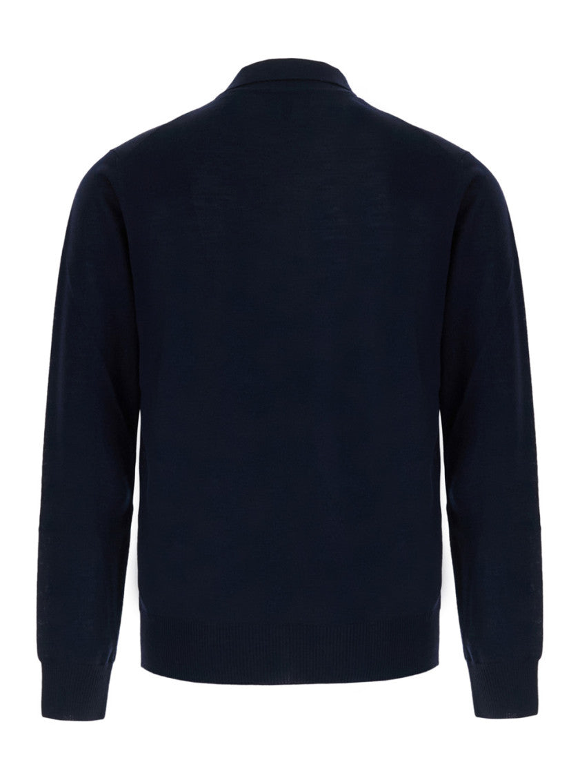Navy Blue Polo Sweater 2