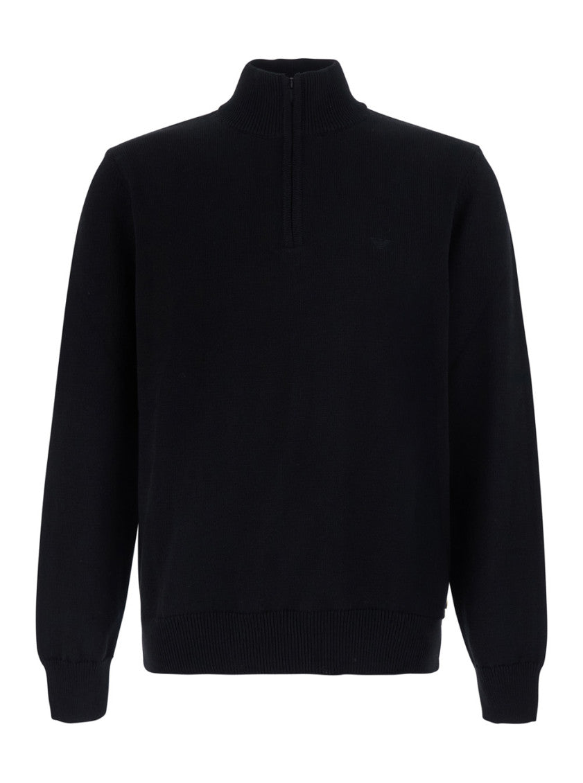 Black Regular Logo Sweater 1