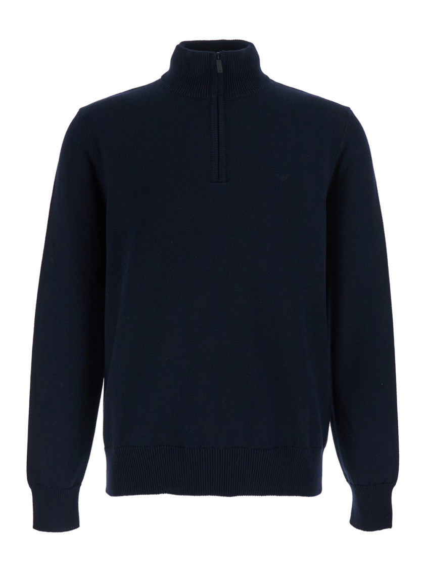 Blue Regular Logo Sweater 1