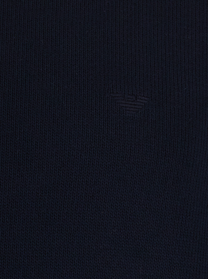 Navy Blue Crew Neck Sweater 3