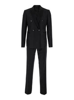 Black Double Breasted Suit 1