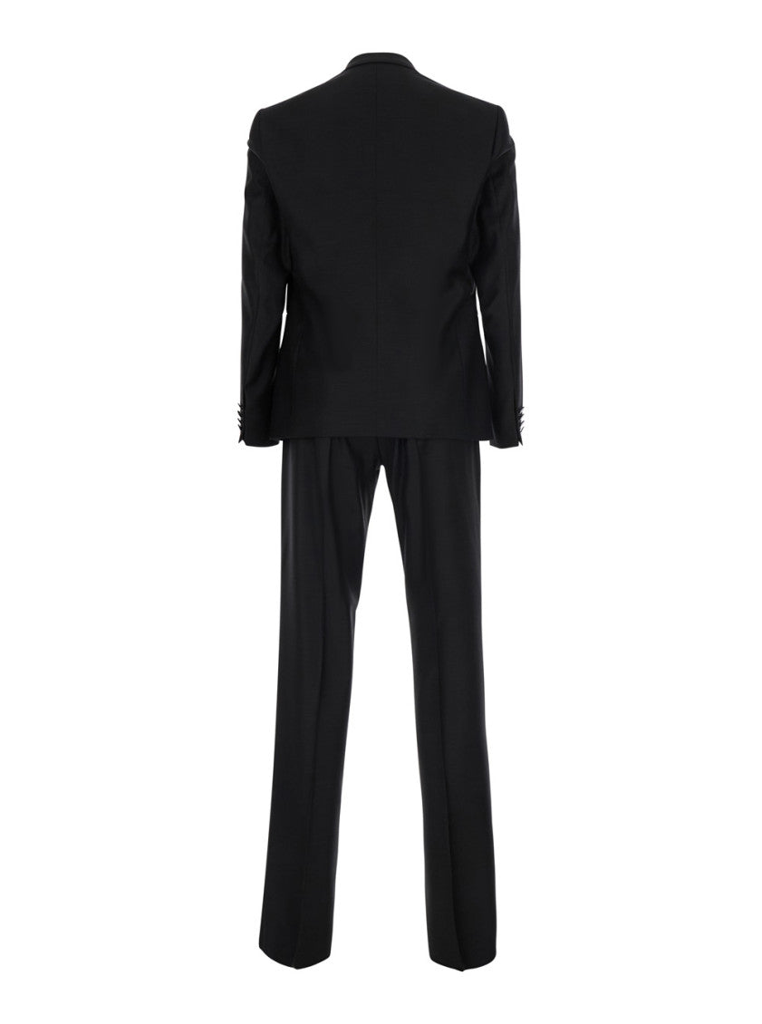 Black Double Breasted Suit 2