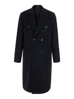 Black Double Breasted Coat 1