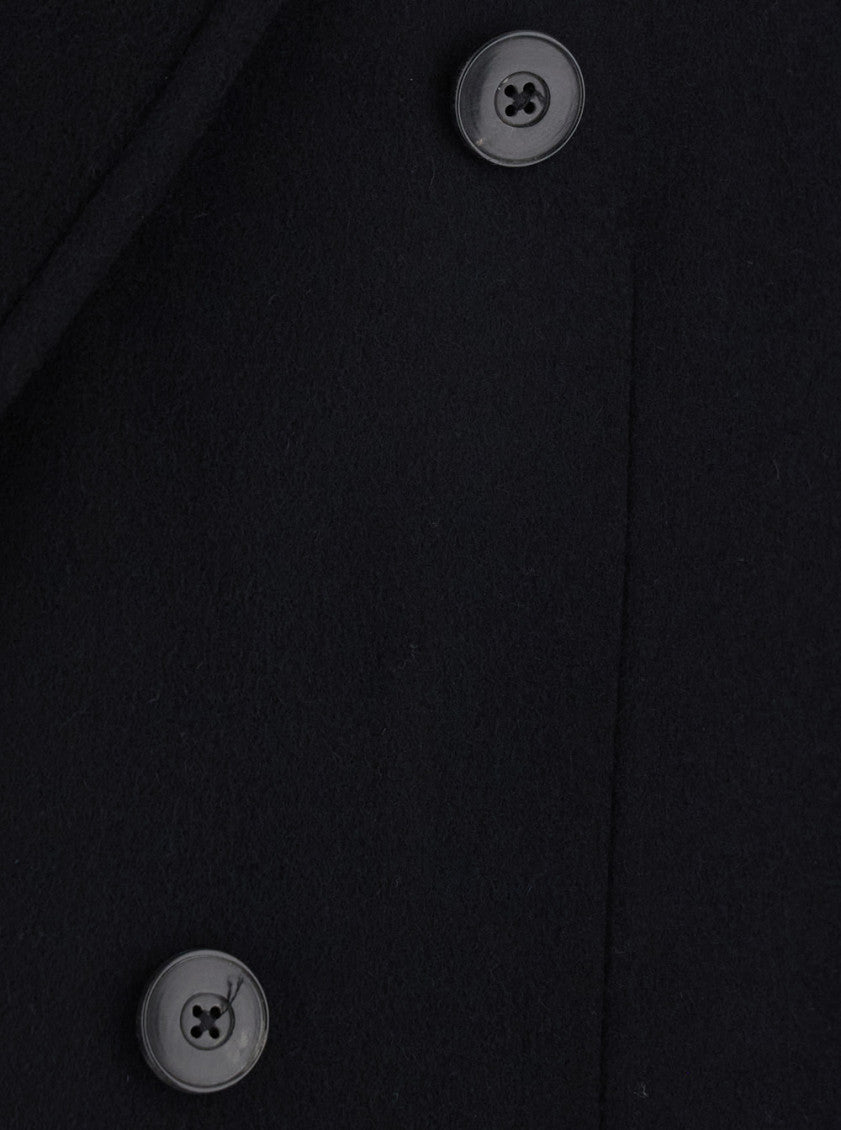Black Double Breasted Coat 3