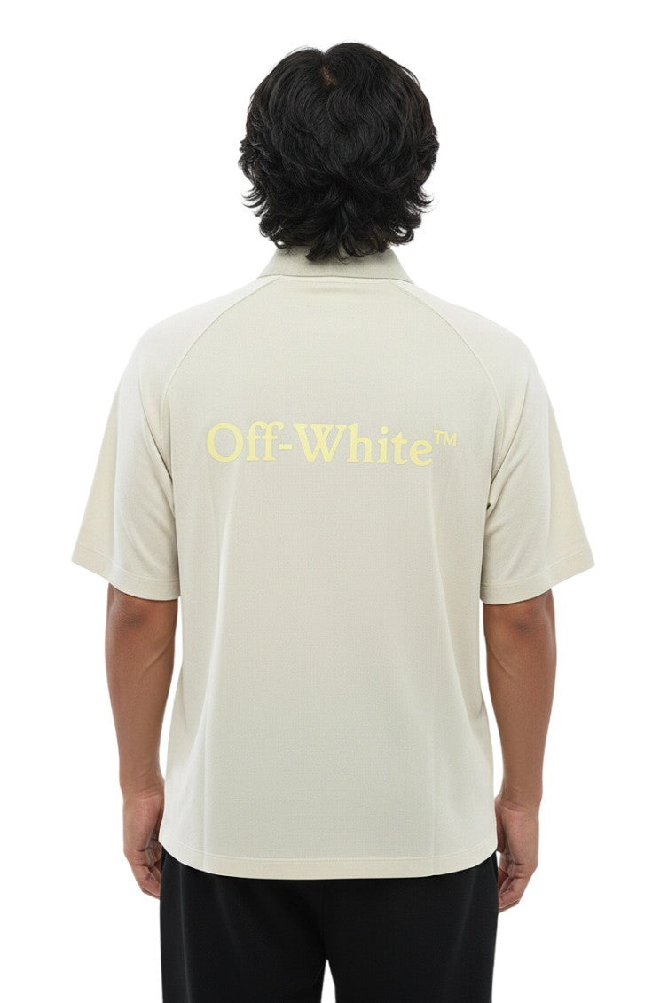 Beige Shirt Collar Polo 2
