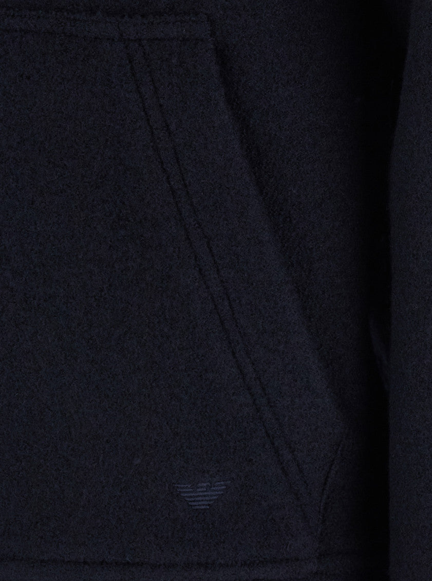 Blue Regular Hooded Jacket 3