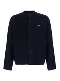 Navy Blue Knitted Cardigan 1