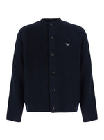 Navy Blue Knitted Cardigan 1