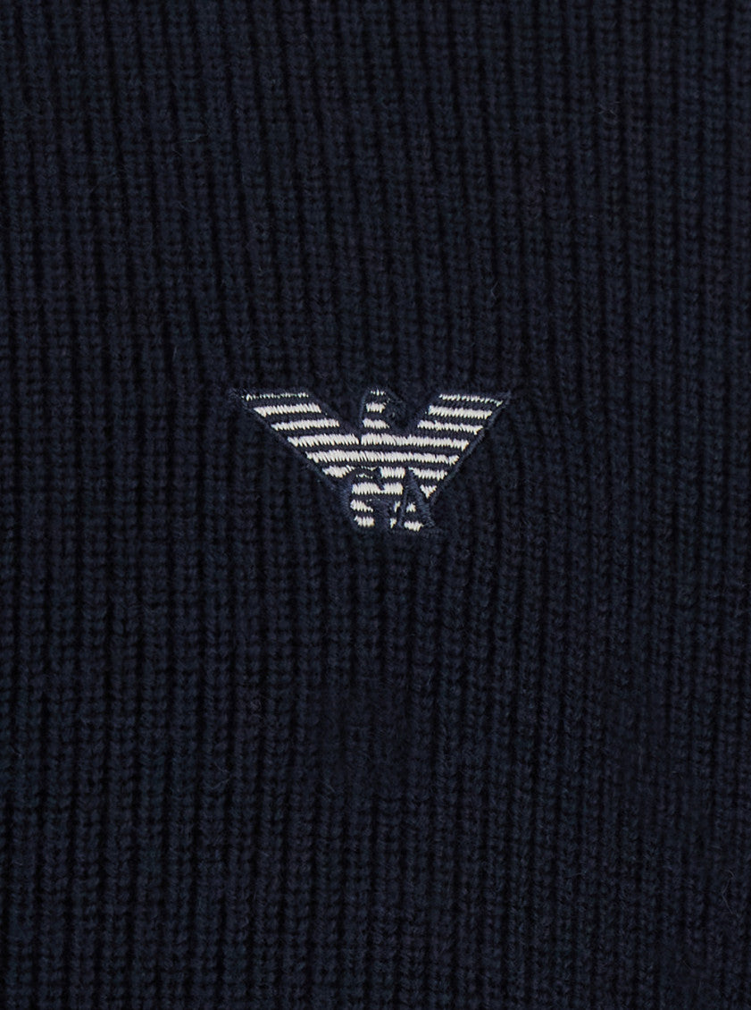 Navy Blue Knitted Cardigan 3