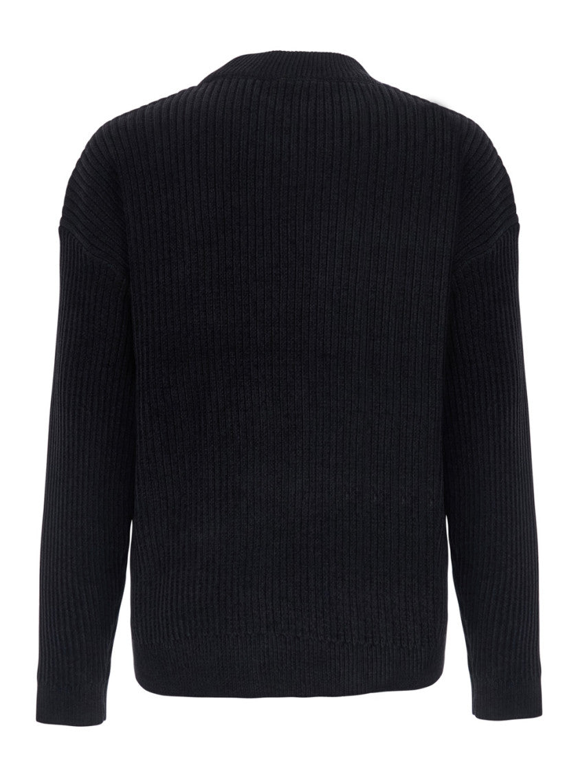 Black Crew Neck Sweater 2