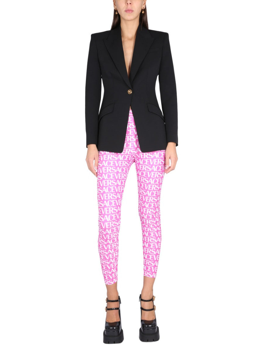 Black Peaked Lapel Blazer 2