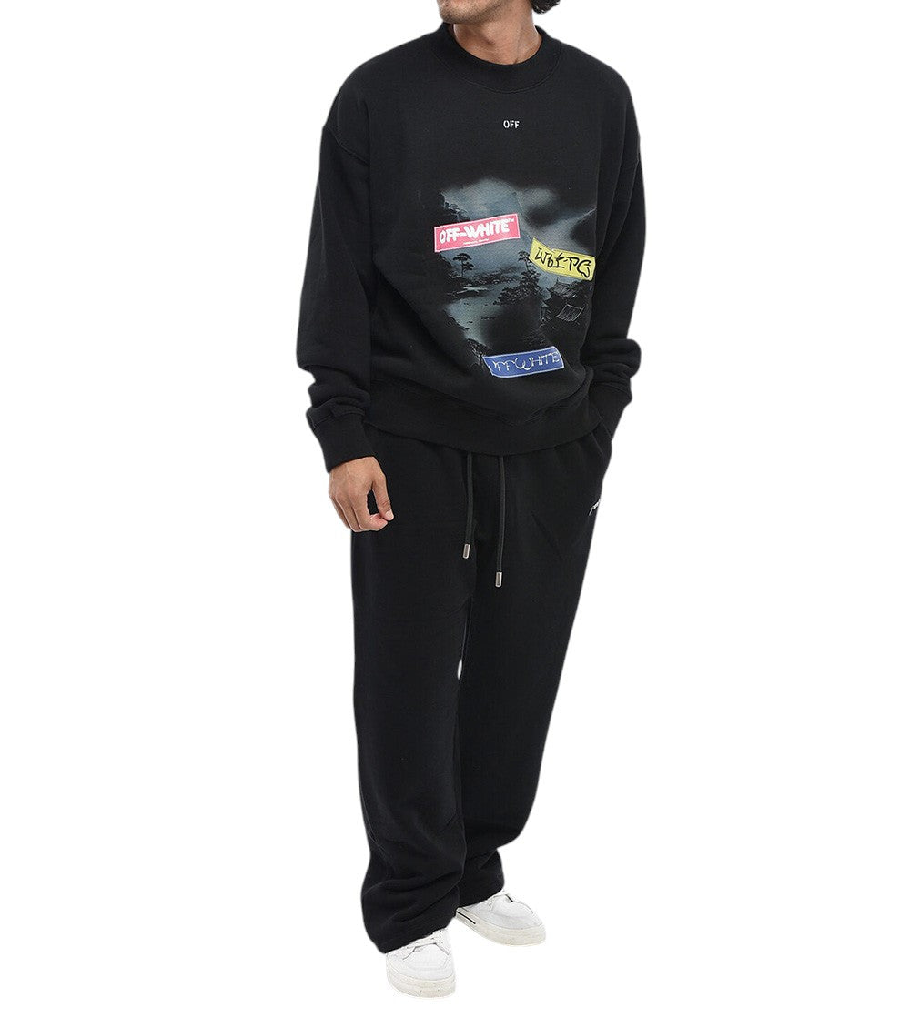 Black Graphic Logo Sweatshirt 3