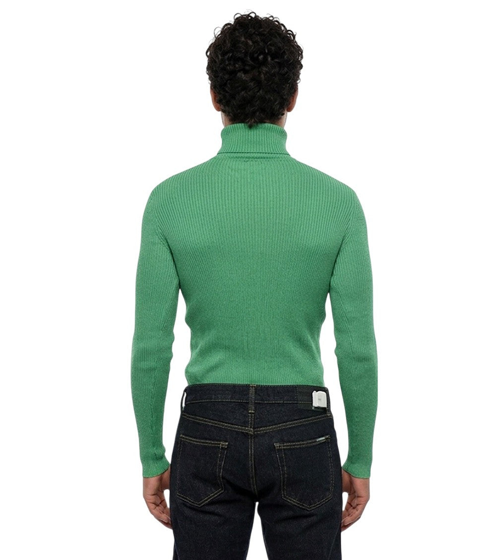 Green Turtle Neck Sweater 2