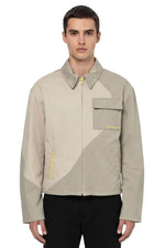 Beige Shirt Collar Jacket 1