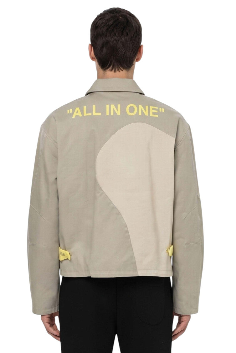 Beige Shirt Collar Jacket 2