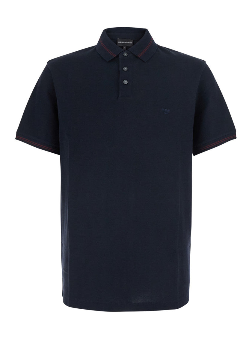 Navy Blue Logo Polo 1