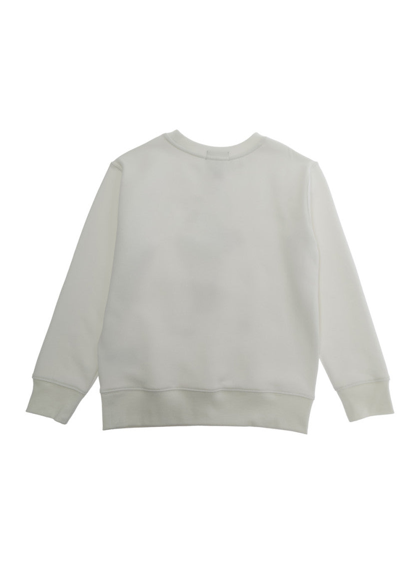 Boys White Printed Sweatshirt 2