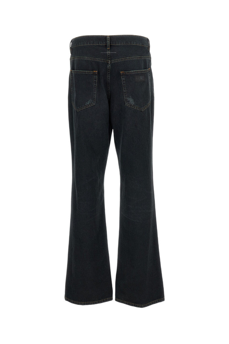 Dark Blue Mid Rise Jeans 2