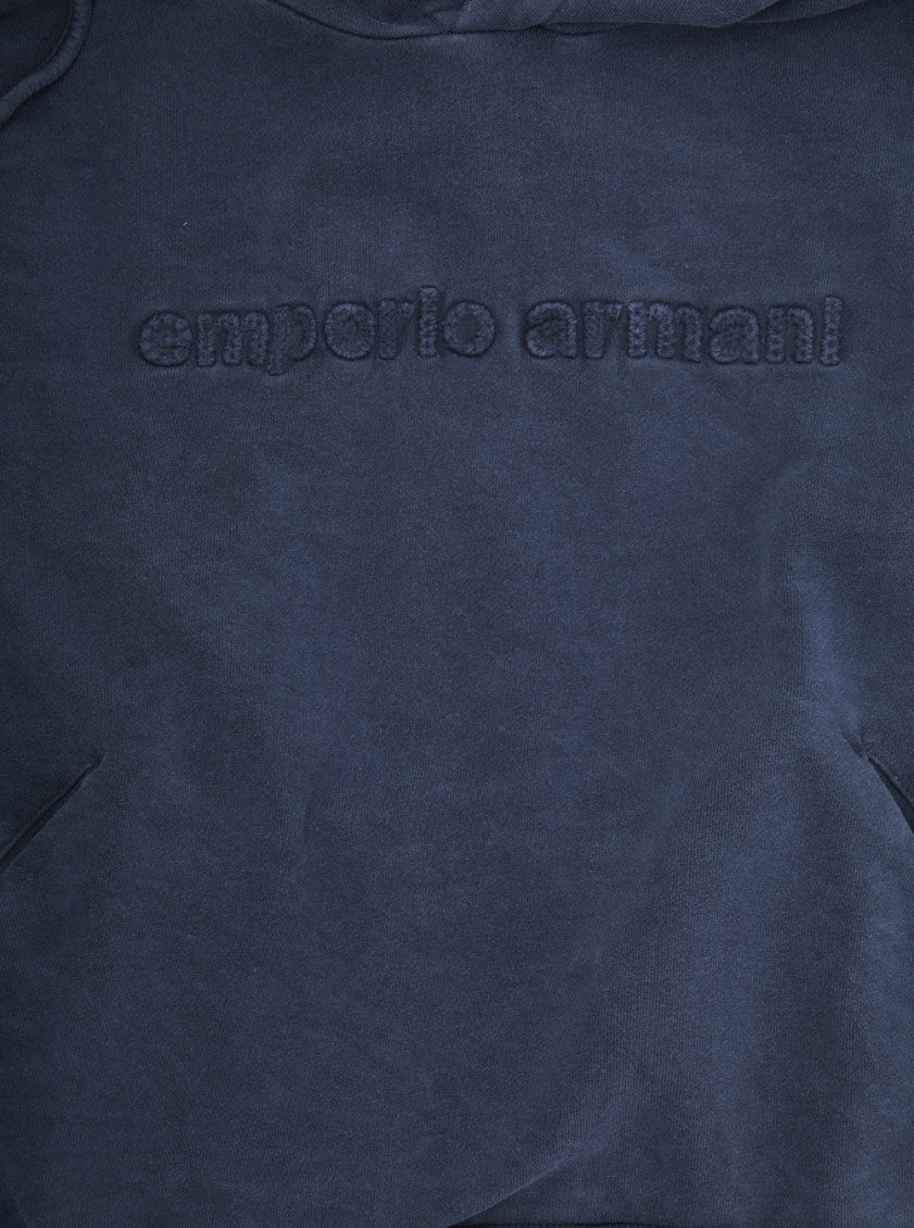 Boys Blue Logo Hoodie 3