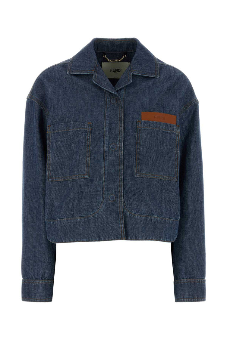 Blue Shirt Collar Jacket 1